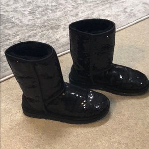 Black Sparkly Ugg Boots